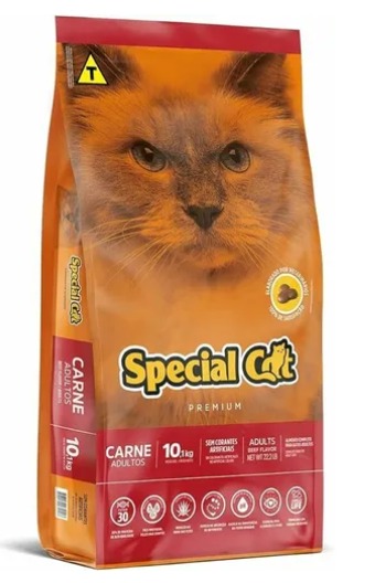 Ração Special Cat Adultos Carne - 10kg