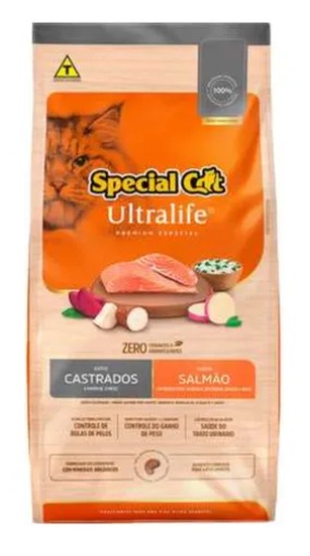Ração Special Cat Adultos Castrados Salmão - 10kg