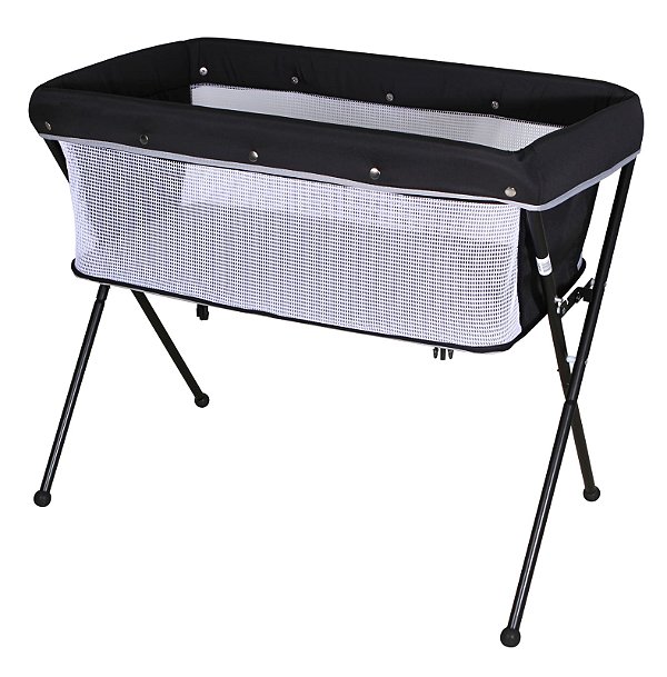 BERÇO CO-LEITO BARI PRETO/ CINZA - GALZERANO