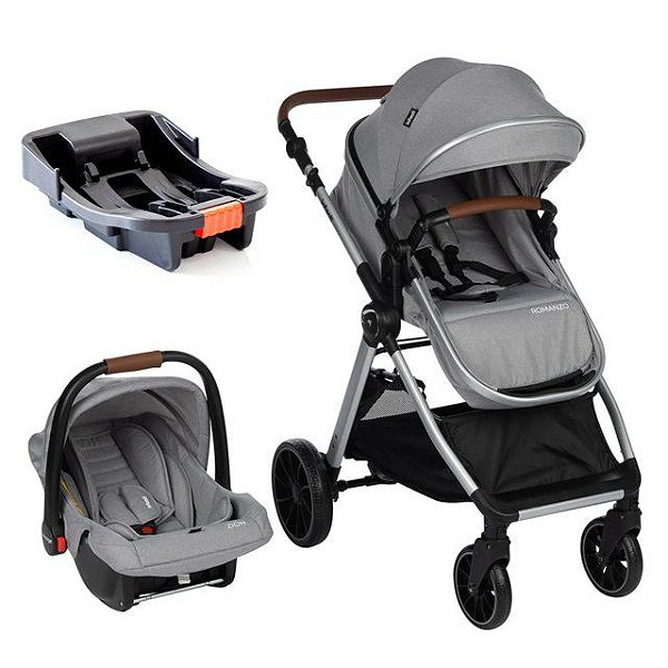 CARRINHO TS ROMANZO CINZA + BASE - INFANTI