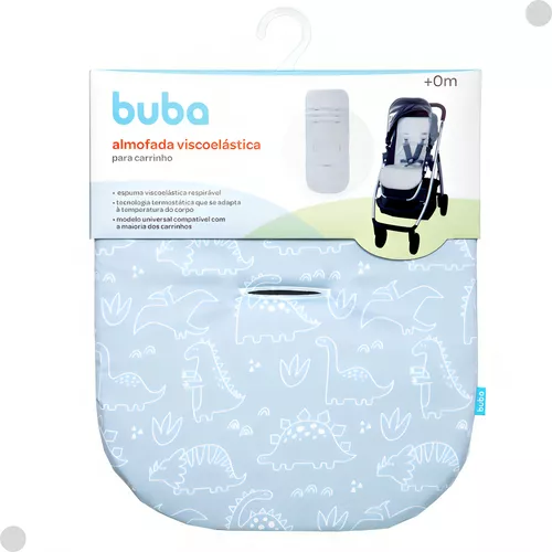 ALMOFADA PARA CARRINHO DINO AZUL - BUBA