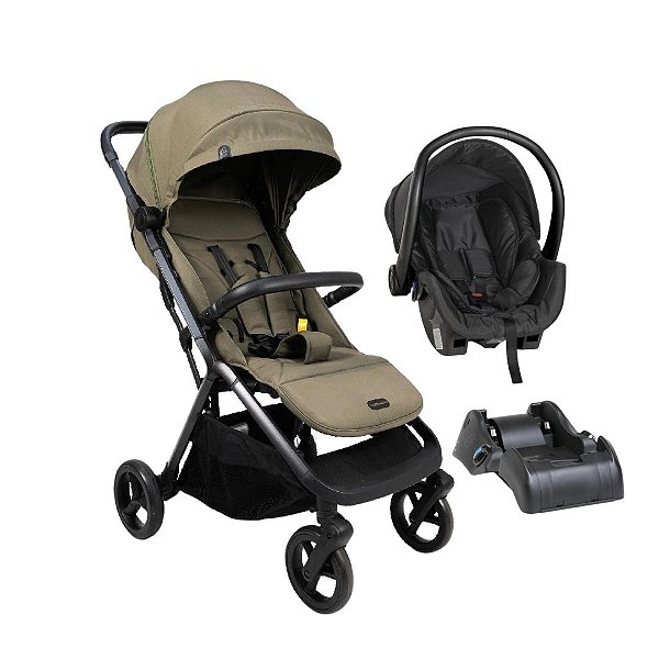 CARRINHO ALPE VERDE + BEBÊ CONFORTO COCOON + BASE - GALZERANO