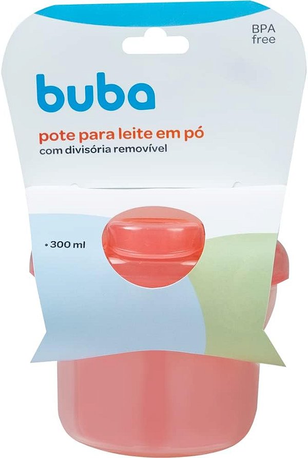 POTE PARA LEITE EM PÓ ROSA - BUBA