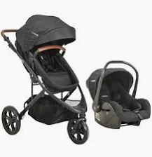 CARRINHO TREK PRETO + BEBÊ CONFORTO - KIDDO