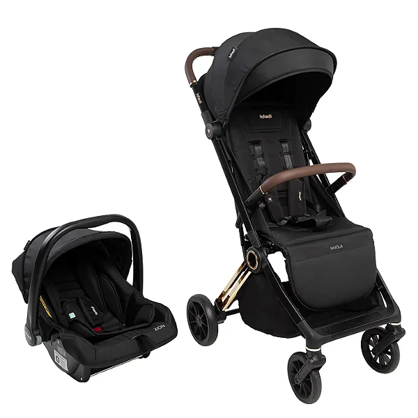 CARRINHO TRAVEL SYSTEM NIVOLA PRETO SOLAR + BASE - INFANTI
