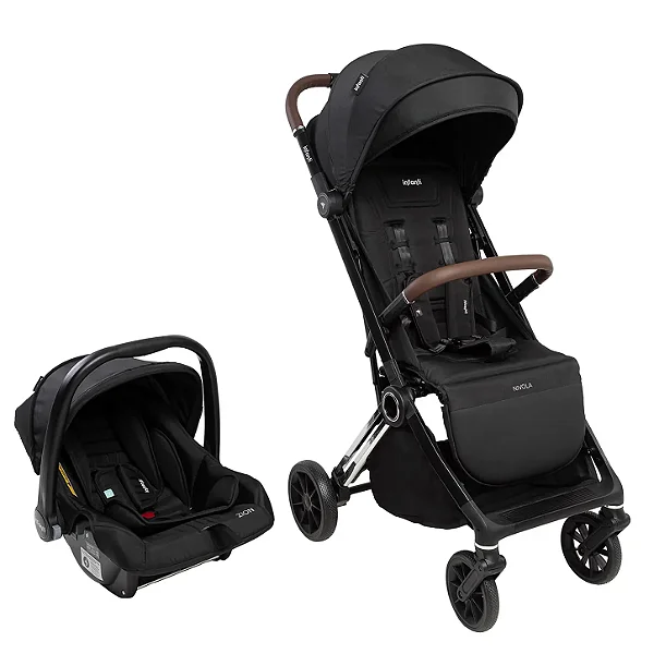 CARRINHO TRAVEL SYSTEM NIVOLA PRETO LUNAR - INFANTI