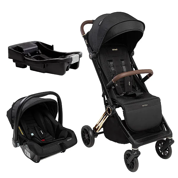 CARRINHO TRAVEL SYSTEM NIVOLA PRETO SOLAR + BASE - INFANTI