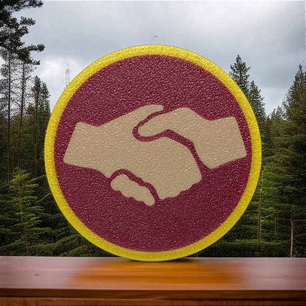 Arganeu Prendedor Lenço Classe Mãos Ajudadoras