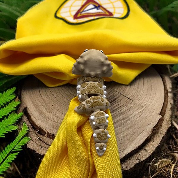 - Arganel Prendedor Lenço Lagartixa Articulada