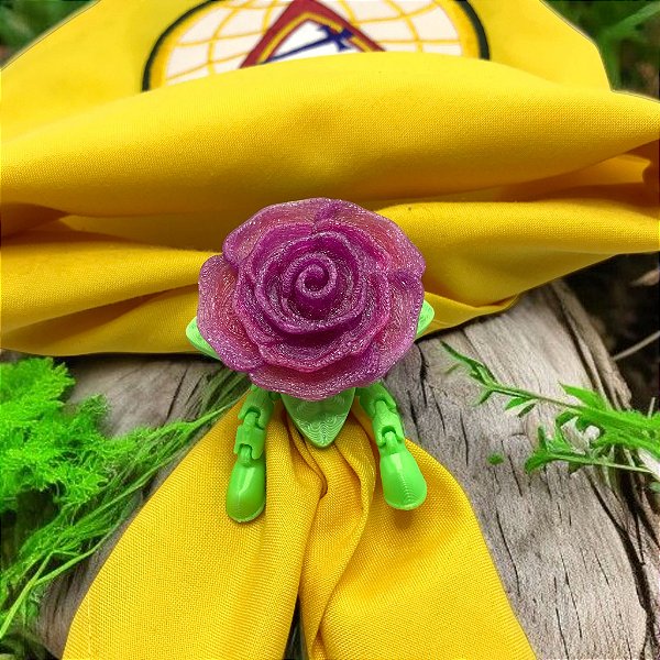 Arganel Prendedor Lenço Rosa