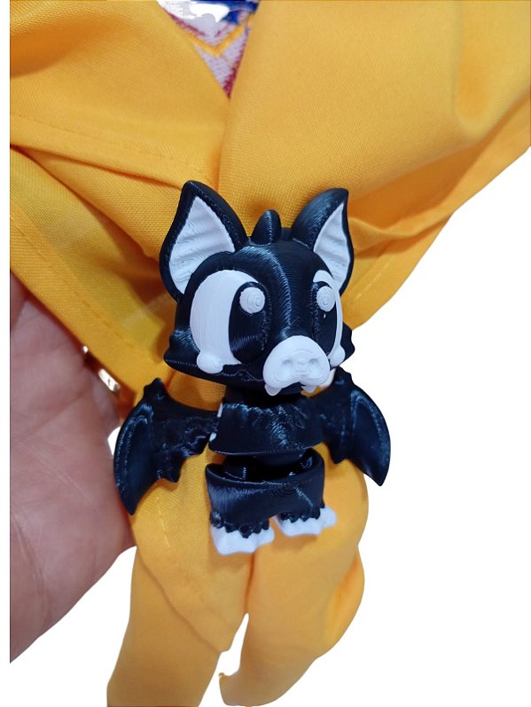 Arganel Prendedor Lenço Morcego