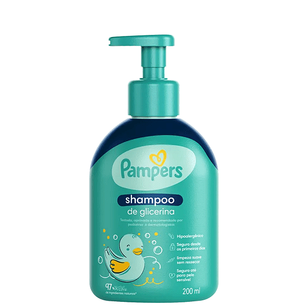 Shampoo Infantil Pampers Glicerina 200ml