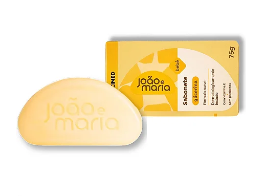 Sabonete em Barra Bebê Cimed João e Maria Glicerina 75g