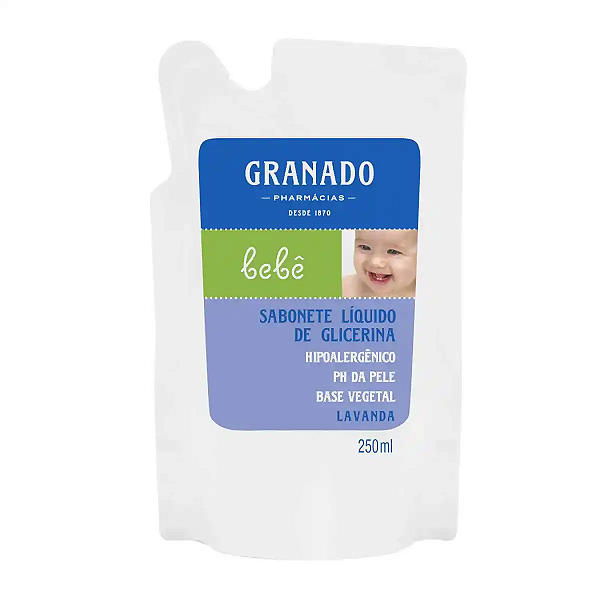 Refil Sabonete Líquido Granado Bebê Lavanda com 250ml