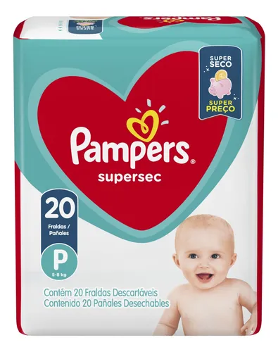 Fraldas Pampers Supersec P Com 20 Unidades