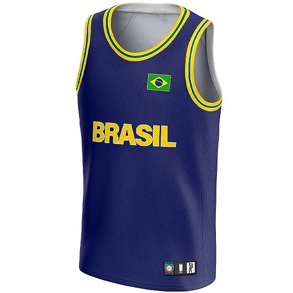 Regata Basquete Seleção Brasil Jrkt Sports Ultra Dry Premium