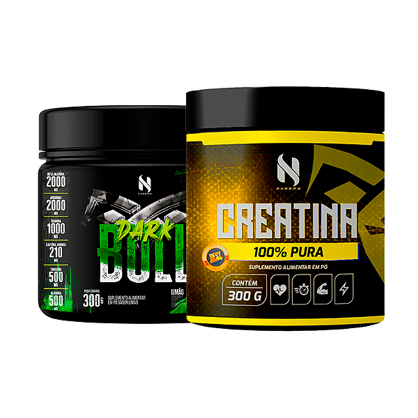 Combo Creatina + Pré-Treino Dark Bull Limão