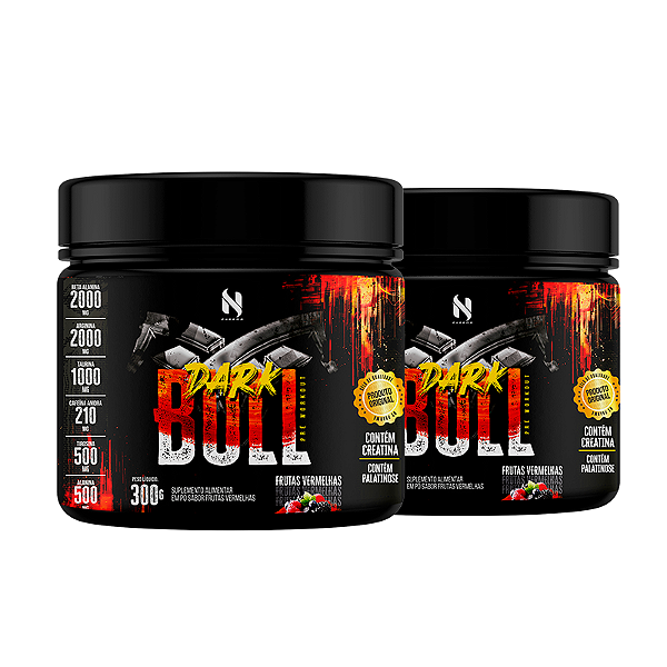 Combo Dark Bull Pré-Treino Frutas Vermelhas | 2 unid