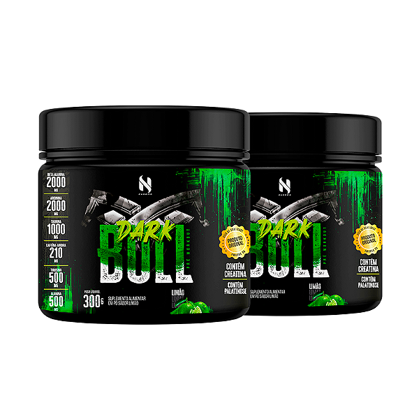 Combo Dark Bull Pré-Treino Limão | 2 und.