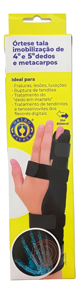 ORTESE TALA IMOBILIZACAO DE QUARTO E QUINTO DEDOS