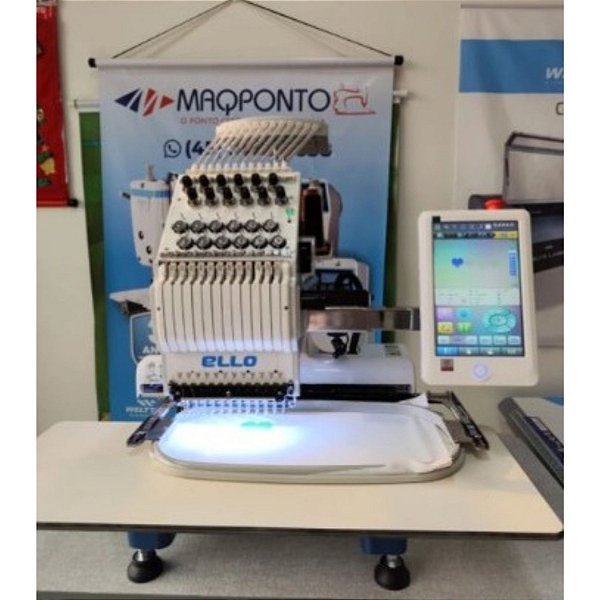 Máquina de Bordado - 1 Cabeça 12 Agulhas - Ello PA-1201 (Bivolt)