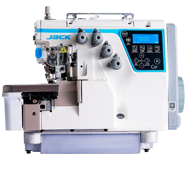 Máquina de Costura Interlock Eletrônica - Bitola Média - 2 Agulhas - Jack JK-C5F-5-03/333-X (220v)