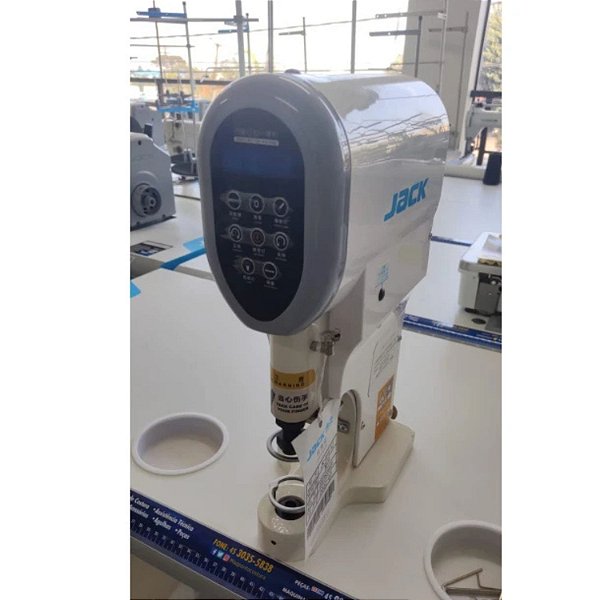 Máquina De Pregar Botão e Ilhós Direct Drive - Jack JK-818 (220v)
