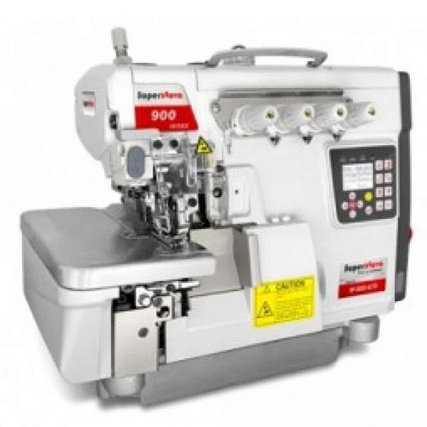 Máquina de Costura Overlock Ponto Cadeia Eletrônica com Motor de Passo e Direct Drive - Super Nova SP900C-4