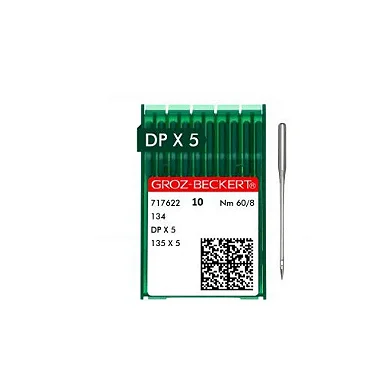 Agulha Groz-Beckert Reta Cabo Grosso - DPX5 FFG/SES - Pacote c/ 100 Und
