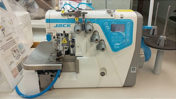 Máquina Overlok Ponto Cadeia Eletrônica c/ Arremate Pneumática - C5S-4/BKZ Jack (220v)