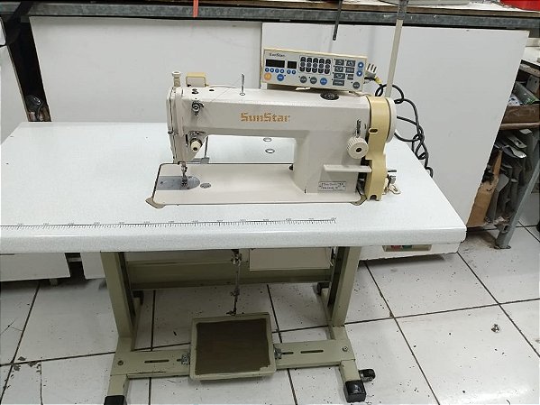 Máquina de Costura Reta Eletrônica 220v- Modelo KM-250AL-7S Sunstar usada