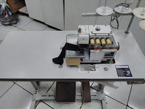 Máquina Overlok Ponto Cadeia Motor Convencional 110/220v - Siruba 747F usada