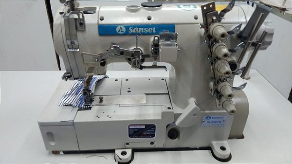 Máquina Galoneira Plana Motor Convencional Usada - Modelo SA-556/FQ Sansei (110/220v)