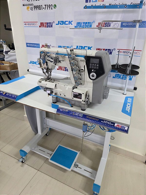 Máquina Refiladeira Eletrônica C/ Sugador Elétrico - Jack K7-UT-35ACx364 (220V)