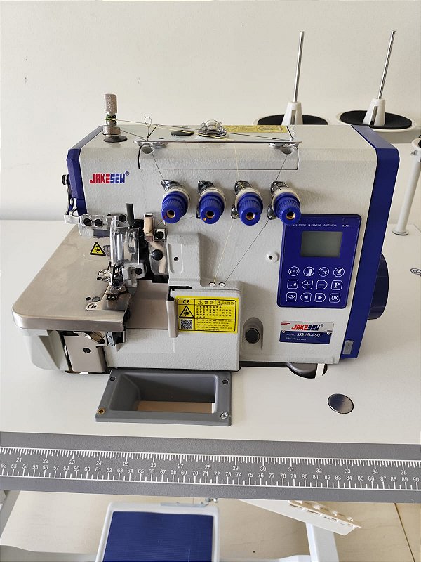 Máquina Overlok Ponto Cadeia Eletrônica - Modelo JS910D-4-SUT Jakesew (220v)