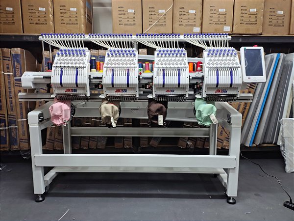 Máquina de Bordado 4 Cabeças 15 Agulhas - Modelo JSC1504 Jakesew (220V)