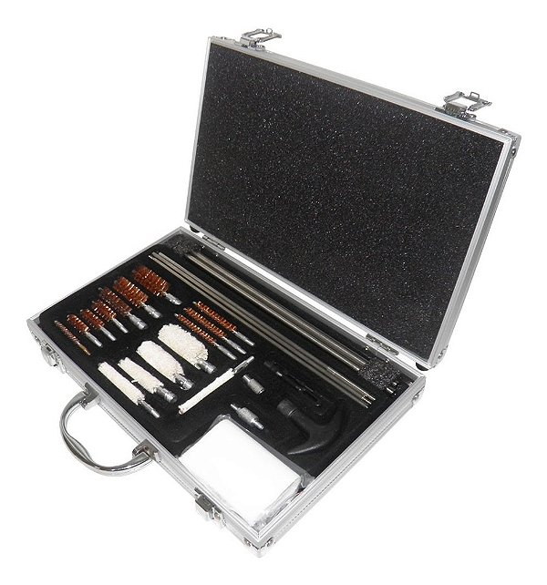 Kit de Limpeza Universal para Armas em Maleta Todos os Calibres
