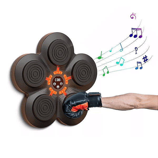 Máquina Boxe Musical Parede Eletrônica Infantil Com Bluetooth