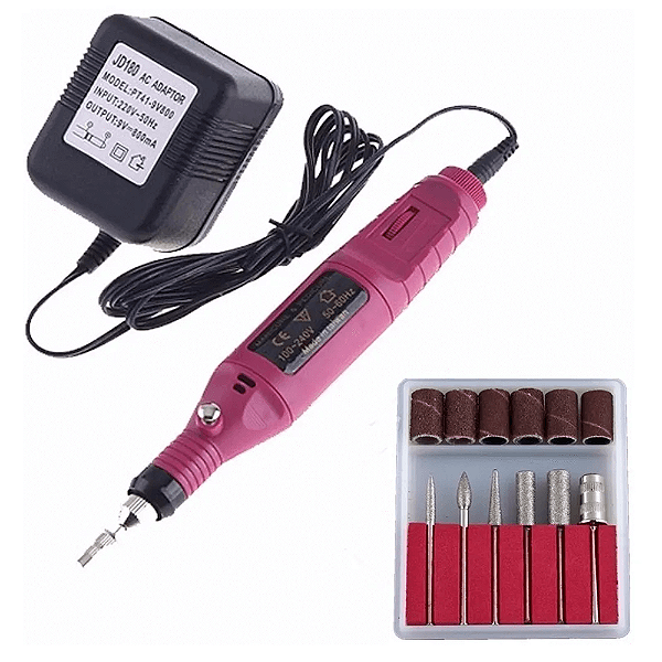 Lixadeira Unha Lixa Elétrica Profissional Bloco Motor Bivolt