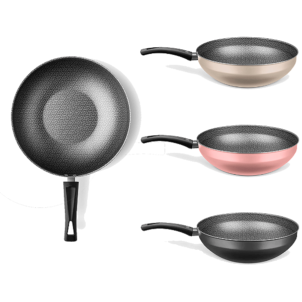 Frigideira Wok Flora MTA 28 Cm 4,3 Litros