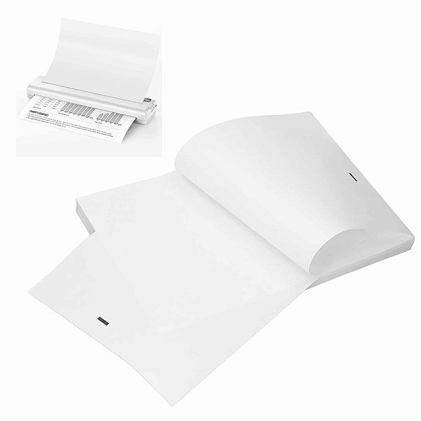 Papel Termico 100 Folhas A4 Impressora Termica Processo Lista
