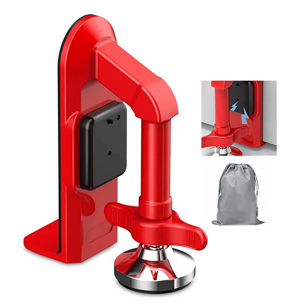 Trava de Porta Com Alarme Antifurto Para Anti Arrombamento Hotel Motel Viagem