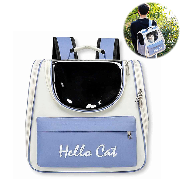 Mochila Pet Visão Panorâmica Cachorro Gato Cão Passeio Viagem