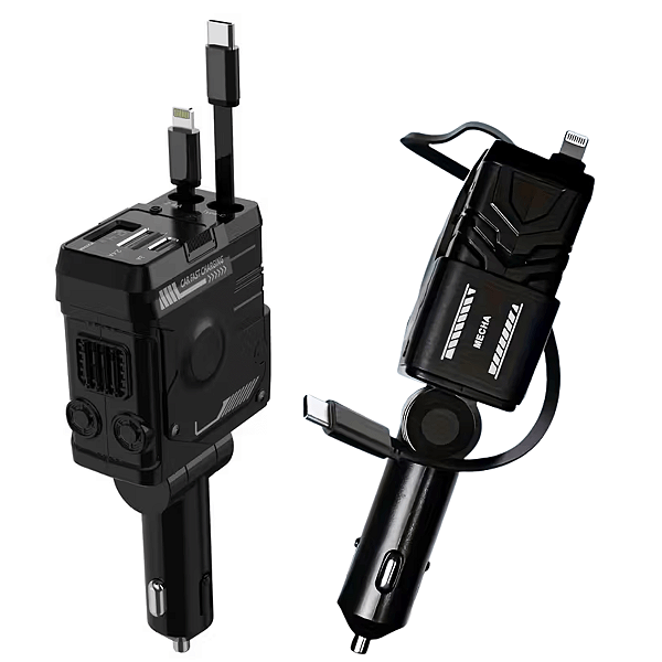 Kit Carregador Veicular 66w Usb Turbo Carro Plug Acendedor