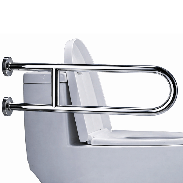 Barra De Apoio Em U 45cm Sanitário Idoso Deficiência Motora