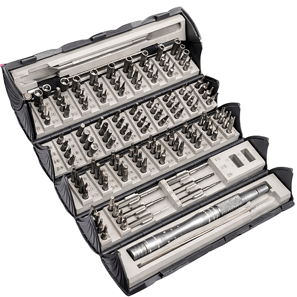 Jogo Kit Chaves Magnéticas De Precisão Profissional 128 Pcs