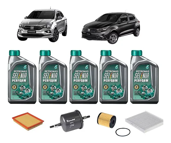Kit Revisão Troca De Oleo Fiat Cronos 1.8 Selenia