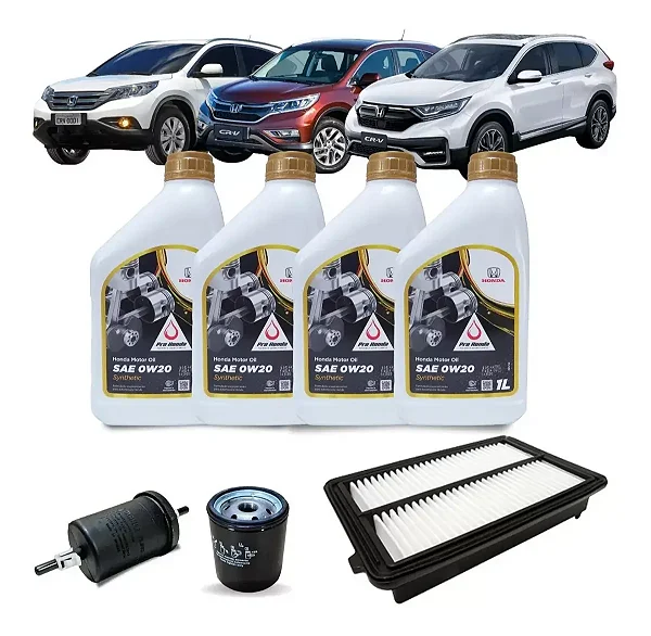 Kit Revisão Troca Óleo Honda Crv 2.0 16v Flex Acima De 2012