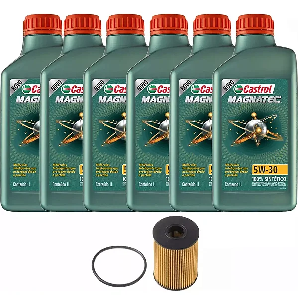 Kit Troca De Óleo Land Rover Freelander 2 3.2 Castrol 5W30