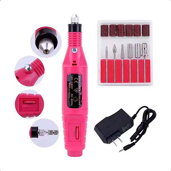Lixa Unha Elétrica Manicure Pedicure Profissional Bivolt